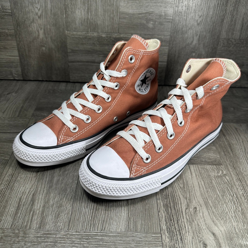 Converse Chuck Taylor All Star High Top Women 7 Orange Canvas A08578F NEW - Picture 3 of 8